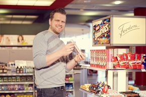 man with sweets