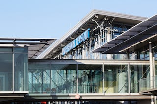 airport bulding in the sun