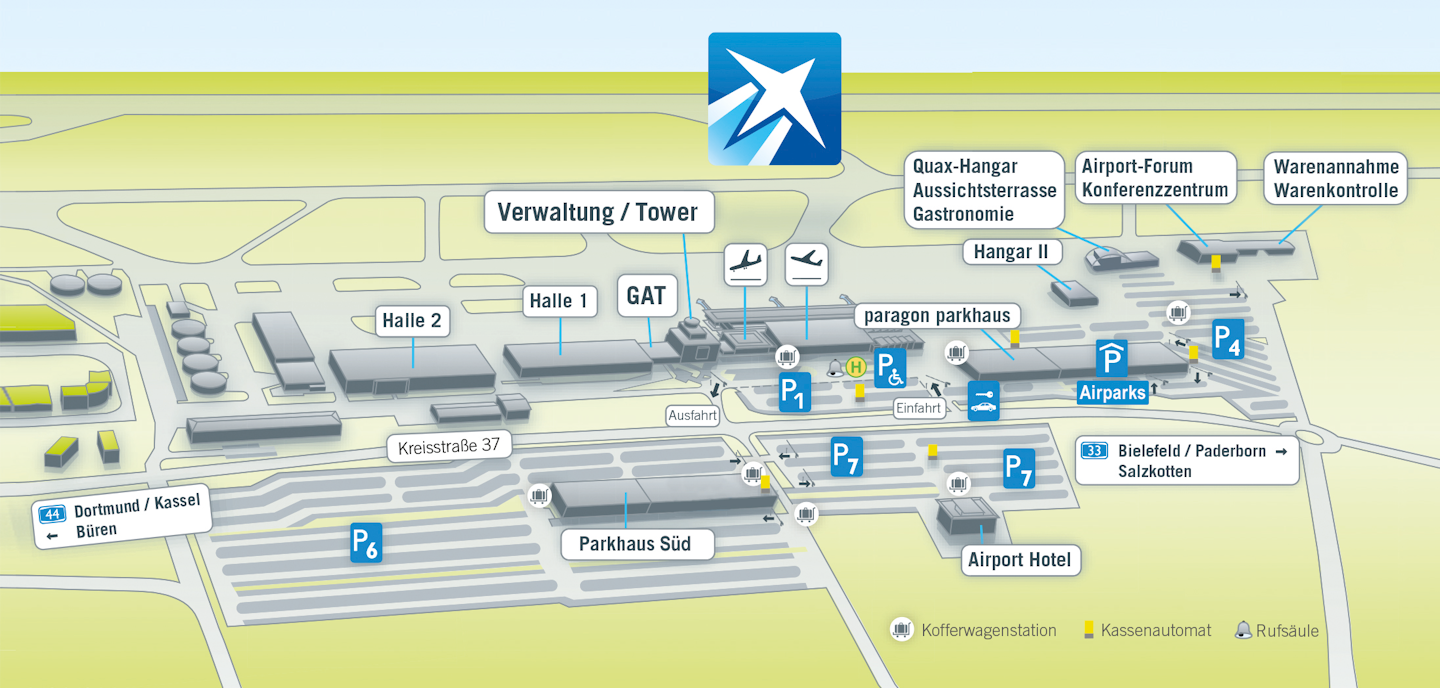 Park And Ride Düsseldorf Flughafen Kostenlos Parken am Paderborn-Lippstadt Airport - Paderborn-Lippstadt Airport